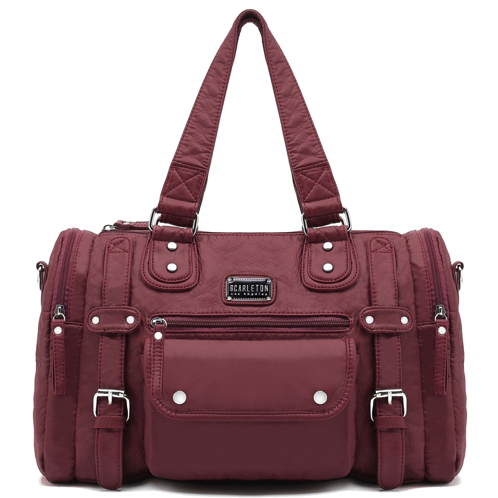 Scarleton Maroon Travel Bag